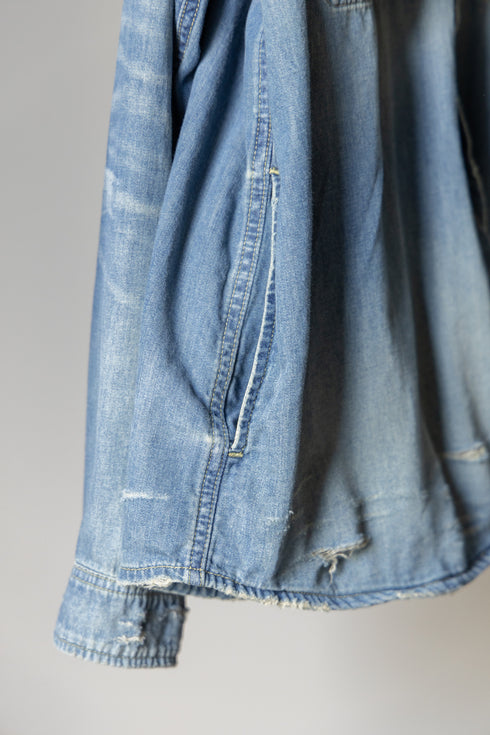 【THE JEAN PIERRE】"Grunge Denim Shirt"